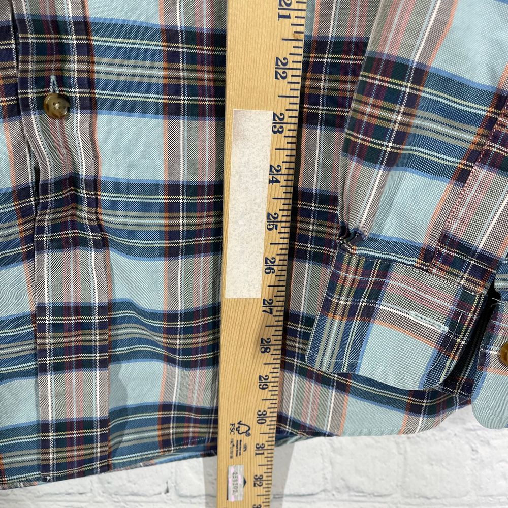 Brooks Brothers Shirt Mens Size L Blue Plaid Long Sleeve Woven in Italy Cotton - Picture 11 of 12